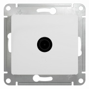 TV розетка проходная 4DB механизм SE Glossa, белый