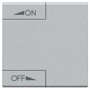 LL Клавиша ON OFF 2 модуля, цвет алюминий