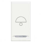 Axolute Клавиши с символами для системы автоматизации для 1 функции - 1 модуль, Колокольчик, цвет бе