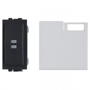 LivingLight Клавиша с 1 отверстием для вставки символа, размер 2 модуля, цвет белый