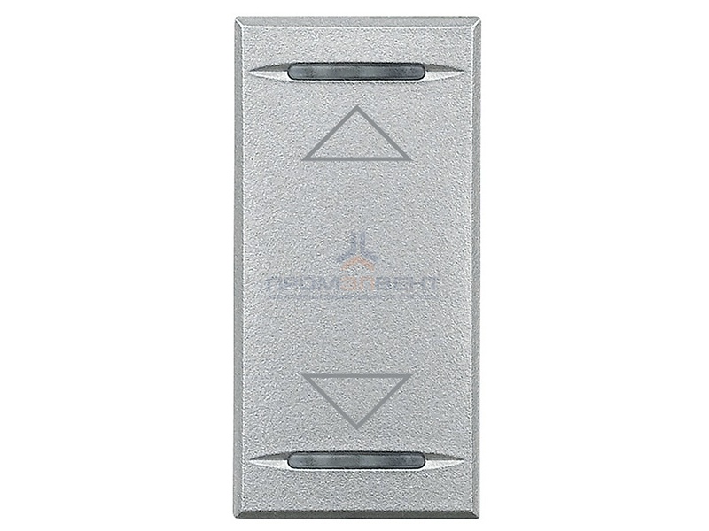 Axolute Клавиши с символами для системы автоматизации для 2 функций - 1 модуль, ВВЕРХ-ВНИЗ, цвет алю