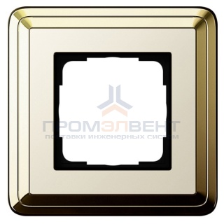 Рамка 1-ая Gira ClassiX Латунь/Кремовый