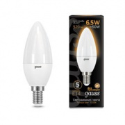 Лампа Gauss Свеча 6.5W 520lm 3000К E14 LED 1/10/100