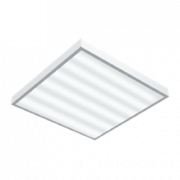 Светодиодный светильник "ВАРТОН" офисный встраиваемый/накладной 595*595*50мм 54 ВТ 4000К с функцией аварийного освещения