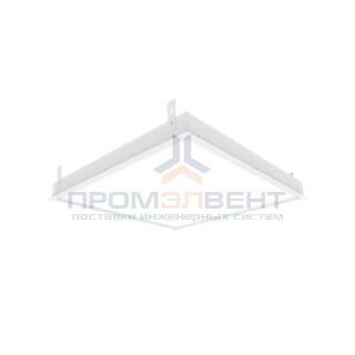 Светодиодный светильник "ВАРТОН" грильято накладной 588*588*50мм 54 ВТ 4000К с планками для  подвеса с функцией аварийного освещения