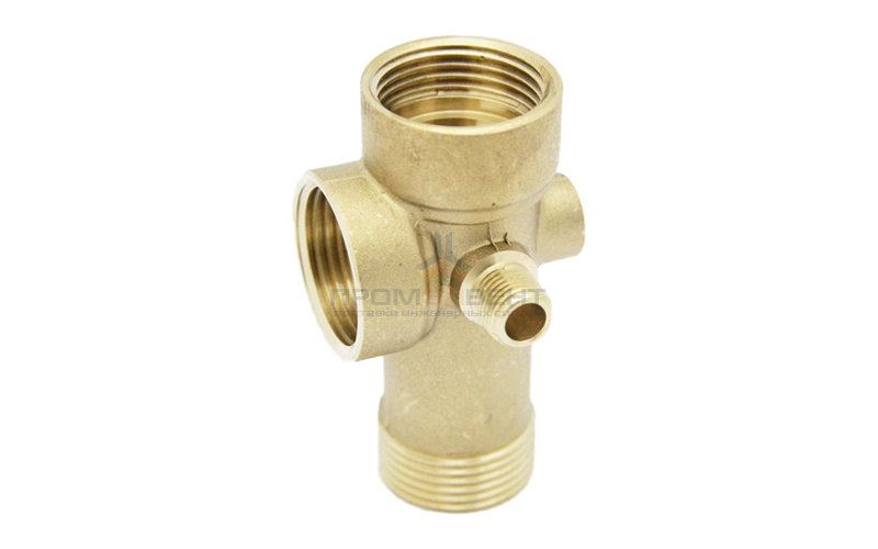 Штуцер пятиходовой Aquario (латунь)