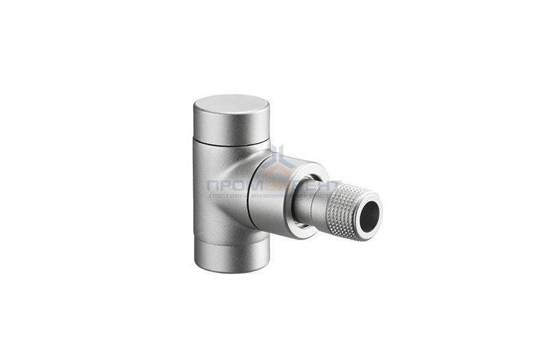 Вентиль на обратную подводку угловой Oventrop Combi E - Ду15 (цвет никелированный)