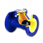 Клапан обратный шаровой Zetkama 400 D - Ду100 (ф/ф, PN16, Tmax 70°C, исполнение №55)