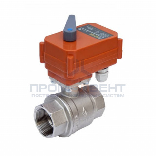 Кран шаровой с электроприводом Neptun Bugatti Pro 220В - 1"1/2 (PN25, Tmax120°C, Tзакр 60 сек)