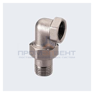 Сгон угловой ITAP 162 - 1" (никелированный, с уплотнительным кольцом)