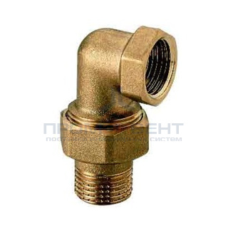 Сгон угловой с плоской прокладкой ITAP 152 - 3/4" (НР/ВР, Tmax 120°C, Tmin -20°C, латунный)