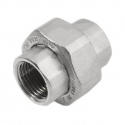 Соединение быстроразъемое (американка) латунное STOUT - 1"1/2 (ВР, никелированные)