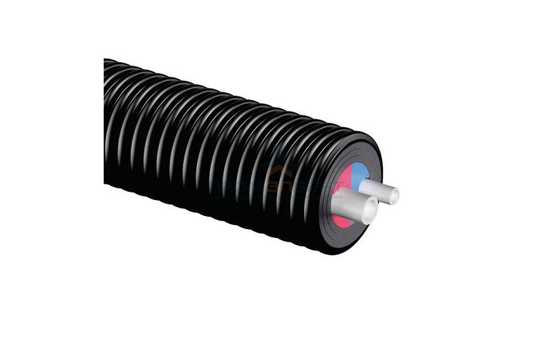 Теплотрасса двуххтрубная Uponor Ecoflex Aqua Twin - 40x5.5 + 25x3.5 в кожухе D175 мм