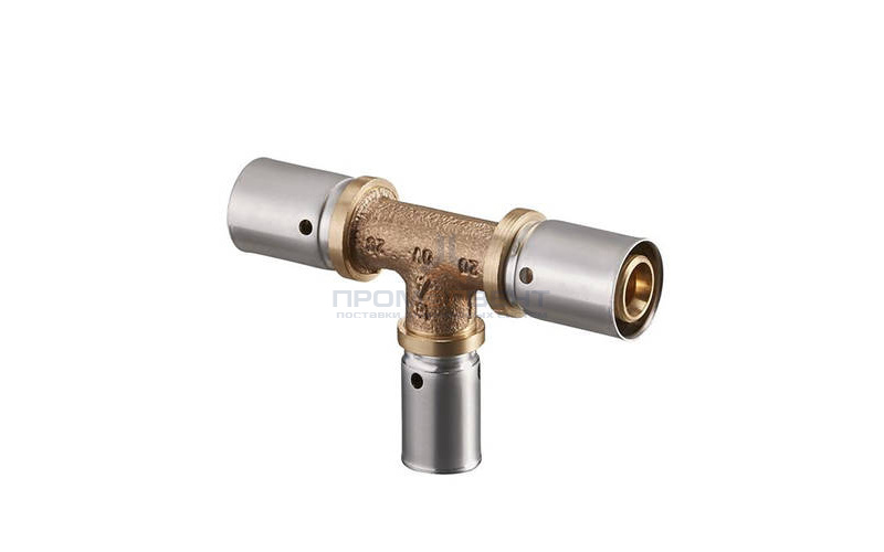 Тройник переходной Oventrop Cofit P - 50x4.5 x 40x3.5 x 50x4.5 (прессовой, латунь)