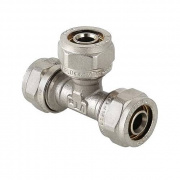 Тройник переходной VALTEC VTm.331 - 26 x 20 x 16 (винтовой, для металлопластиковых труб)