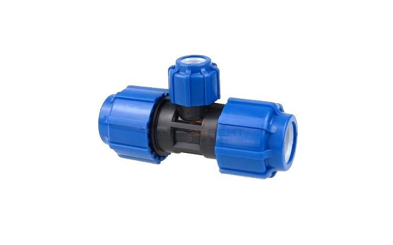 Тройник переходной Политэк  - 32 x 20 x 32 (винтовой, для труб ПНД)