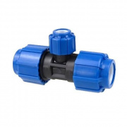 Тройник переходной Политэк  - 50 x 25 x 50 (винтовой, для труб ПНД)