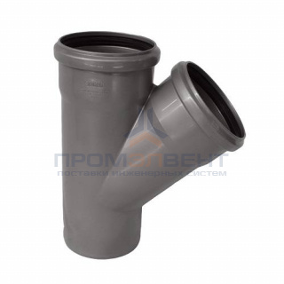 Тройник с отводом на 45° СИНИКОН Standart - 50 (для системы внутренней канализации)