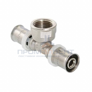 Тройник с переходом на внутреннюю резьбу VALTEC VTm.232 - 26 x 3/4" (прессовой, для металлопл.труб)