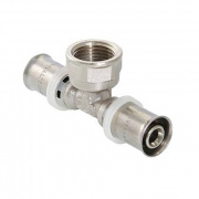 Тройник с переходом на внутреннюю резьбу VALTEC VTm.232 - 26 x 3/4" (прессовой, для металлопл.труб)