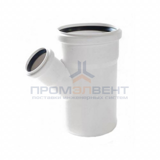 Тройник с уменьшенным отводом на 45° REHAU RAUPIANO PLUS - 110 x 75 (для внутренней канализации)