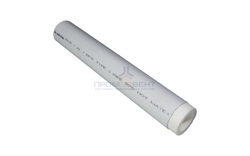 Труба полипропиленовая армированная алюминием KALDE - 75x12.5 (PN25, Tmax 70°C, штанга 4м)