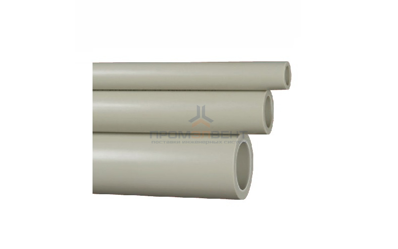 Труба полипропиленовая армированная стекловолокном FV-Plast FASER - 25×4,2 (PN20, штанга 4м, серый)