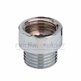 Удлинитель резьбовой Viega 3526 - 1/2" длина 20 мм (ВР/НР, бронза хромированная)