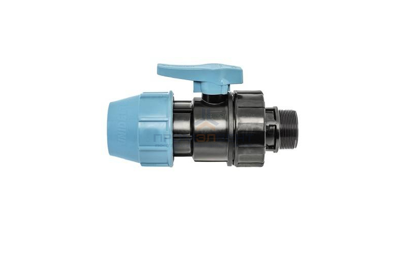 Кран шаровой с переходом на наружную резьбу UNIDELTA 1072 - 63 x 2