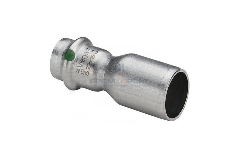 Муфта Viega Sanpress Inox 2315.1 - 28 x 15 (нержавеющая сталь)