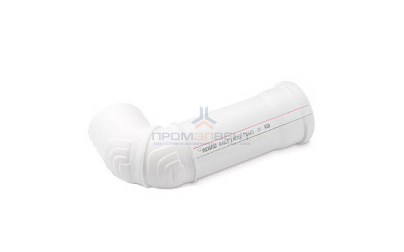 Отвод 45° с удлинением для манжеты REHAU RAUPIANO PLUS - 75 (для системы внутренней канализации)