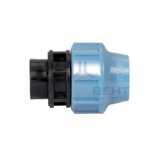 Переход на внутреннюю резьбу UNIDELTA 1004 - 16 x 1/2" (винтовой, для труб ПНД, резьба пластиковая)