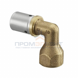 Переход на внутреннюю резьбу угловой Oventrop Cofit P - 26x3.0 x 3/4" (прессовой, бронза)