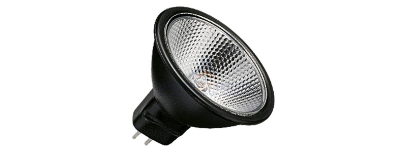 Лампа галогенная BLV FARBIG Black 20W 36° 12V GU5,3 отражатель black/черный