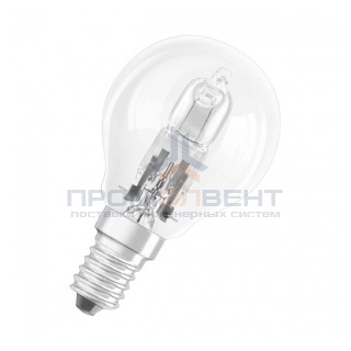 Лампа галогенная шарик Osram 28W (33W) 230V E14 320lm 2000h d45x80mm