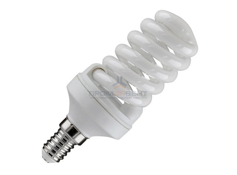 Лампа энергосберегающая ESL QL7 20W 2700K E14 спираль d46x103 теплая
