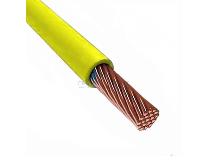 Провод установочный ПВ-3 (ПуГВ) 1,5 желто зеленый ГОСТ 31947