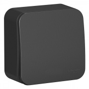 Выключатель 1-клавишный (cх.1) Blanca Schneider Electric 10А 250В антрацит изол.пластина