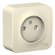 Розетка без заземления со шторками Blanca Schneider Electric 16А 250В молочная
