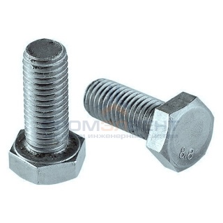 Болт М8х16 с шестигранной головкой оцинкованный DIN933