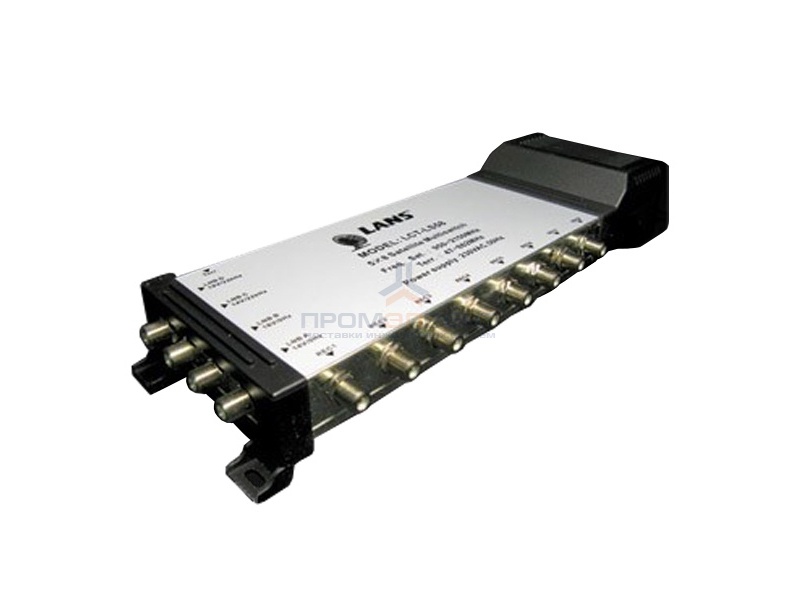 Мультисвитч 9 х 4 LANS 9 входов (4+4 SAT + 1 TV), 4 выхода, активный, встроенный блок питания