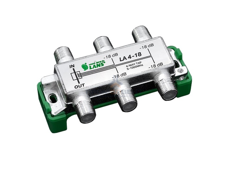 Ответвитель 4 отвода 18.0 дБ