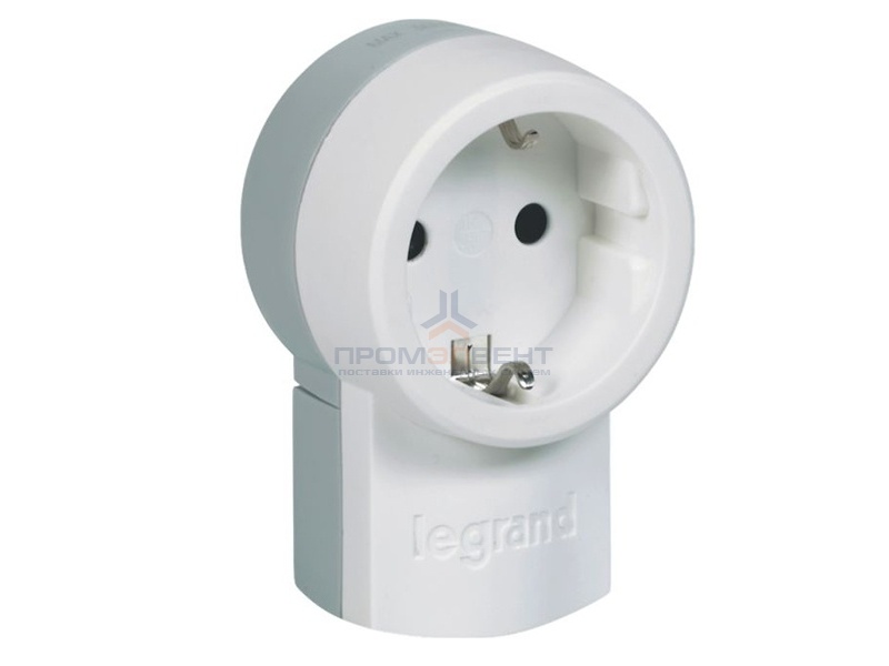Розетка Legrand с заземлением 16А с кронштейном крепления к стене