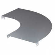 Крышка на угол горизонтальный 90?, осн.600, R300, нержавеющая