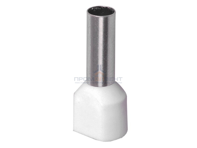 Наконечник кабельный НШвИ2 0,75-10 с изолированным фланцем белый НГИ2 (100шт) ИЭК