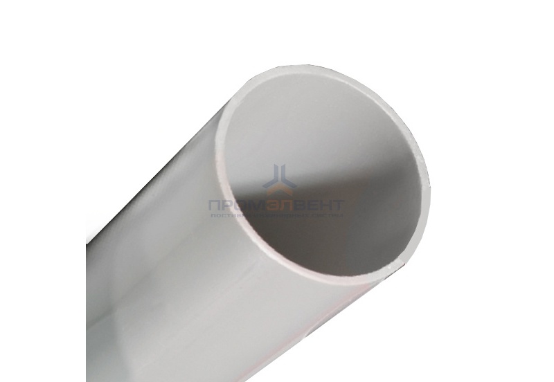 Труба ПВХ жёсткая гладкая DKC д.50мм, лёгкая, цвет серый [3м/шт, уп.15м]