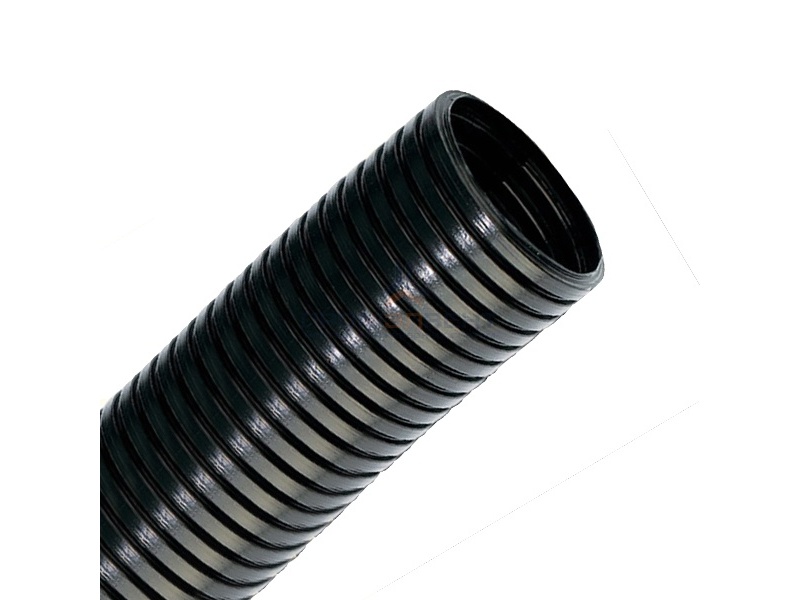 Труба гофрированная DKC DN23мм, ПВ-2, Dвн 22,6 мм, Dнар 28,5 мм, полиамид 6, цвет чёрный [бухта 50м]