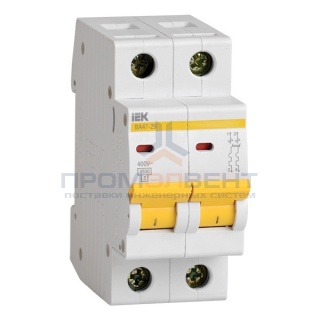 Автоматический выключатель ВА47-29 2Р 10А 4,5кА характеристика В ИЭК (автомат)