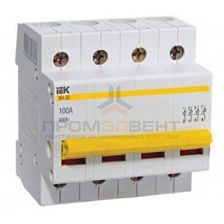 Рубильник модульный ВН-32 4Р  40А выключатель нагрузки ИЭК