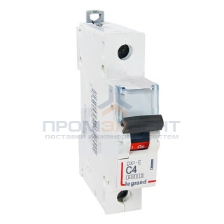 Автоматический выключатель Legrand DX3-E C4 1П 6000/6kA (автомат)